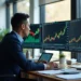 investor analyzing volatility of crypto linked stocks during market swings